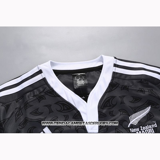 Camiseta Nueva Zelandia All Blacks Maori Rugby 100th Conmemorative